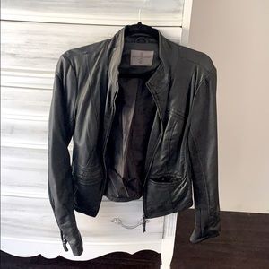 Faux leather jacket